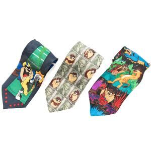 3 Looney Tunes Mania Tasmanian Devi Men's Neck Ties